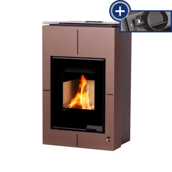 Krbová kamna AQUAFLAM VARIO ® SAPORO 11/7kW hnědá - sametová, elektronická regulace