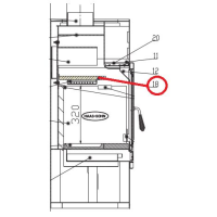 Náhradní díl pro HAAS+SOHN - VESTRE, bordeaux- Clona (19x260x445) VC-750