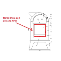 Náhradní díl pro HAAS+SOHN - GRAND MAX PLUS, antracit- Šňůra samolepící 10x4 ECO l=1 cm