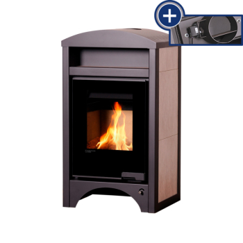 Krbová kamna AQUAFLAM VARIO ® BARMA 11/5kW dlažba Bělený Dub, elektronická regulace