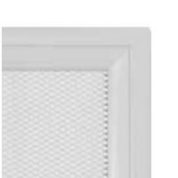 Kratki mřížka Oskar bílá lakovaná 17x37 bez žaluzie