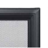 Kratki mřížka Oskar černá lakovaná 17x37 bez žaluzie