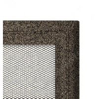 Kratki mřížka Oskar černo-zlatá lakovaná 11x17 bez žaluzie