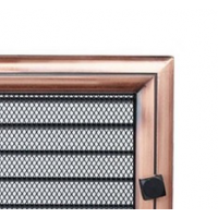 Kratki mřížka Oskar měď galvanizovaná 17x17 s žaluzií