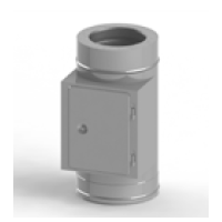 Dvířkový díl KS407 160 mm (síla plechu 0,6 mm + izolace 32 mm)