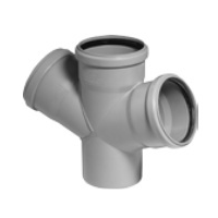 HTDA dvojitá odbočka DN 110/110/50 87°