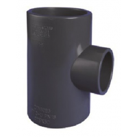 T-kus 90° lep/lep - redukce 63x50 mm