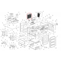 La nordica - díl 28 - Levá litinová vyzdívka topeniště - pro sporák ROSA