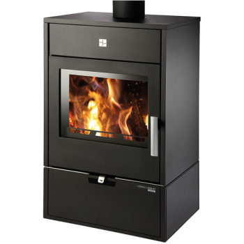 HAAS+SOHN - WERFEN 9 s výměníkem 1S - černá/litinová dvířka