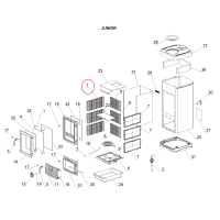 La Nordica - náhradní boční vnitřní díl pro kamna JUNIOR