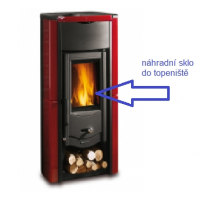 La nordica - náhradní sklo do dvířek pro Fulvia, Gaia, Emiliana, Asia, Lucy, Fiammetta, Giorgia, Rosa, Rosetta, TermoRosa