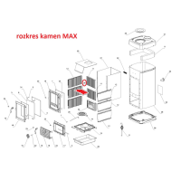 La Nordica - Spodní deflektor spalin pro kamna TEA, MAX, SUPER MAX, GEMMA, GEMMA FORNO