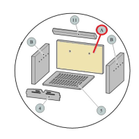 Náhradní díl pro HAAS+SOHN - BORAS, PUTANA s výměníkem, šamotová CIHLA 30x235x390