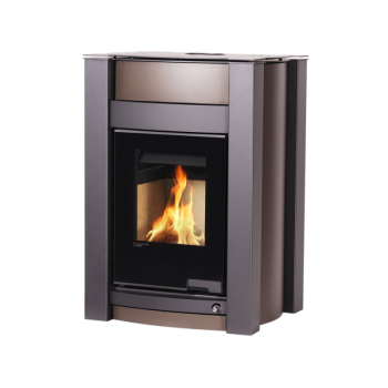 Krbová kamna AQUAFLAM VARIO ® KALMAR 11kW hnědá - sametová (teplovzdušná verze)