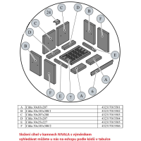 Náhradní díl pro HAAS+SOHN NIVALA s výměníkem - CIHLA A - 30*83*207 ŠAMOT - 432317015501