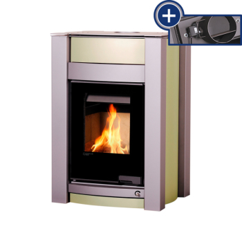 Krbová kamna AQUAFLAM VARIO ® KALMAR 11/7kW olivová, elektronická regulace