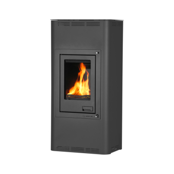 Krbová kamna AQUAFLAM ® 7 s výměníkem - černá, manuální regulace