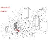 La Nordica - náhradní rošt pro kamna Cortina, Este, Fortuna, Giada, Helga, Martina, Norvegia, Perla, Stefany, Svezia, Zen, Termostufa TSM