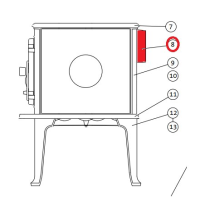 JOTUL - Auspuffrohr für F 601 / F 602 / F 602 N - 125mm - 12014343