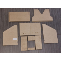 ABX vermiculitová vyzdívka topeniště BRITANIA K