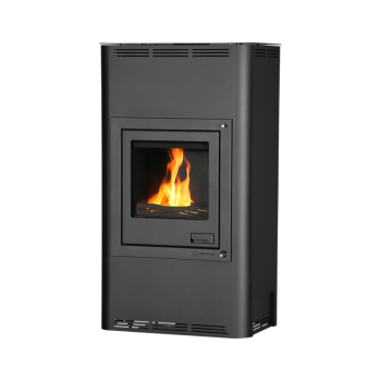 Krbová kamna AQUAFLAM ® 17 s výměníkem - černá, základní regulace