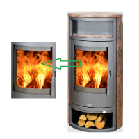 ABX - náhradní sklo pro kamna POLAR 8