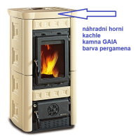 La Nordica - náhradní horní kachle pro kamna GAIA - pergamena