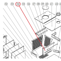 MBS - Ersatzteil aus Gusseisen für den Ofen - STRONG - rechtes Seitenteil - G00141