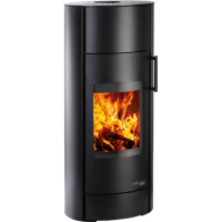 EMBER, vysoké, boční obklad+víko plechové, podstavec, barva černá aspero