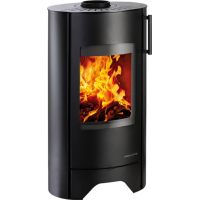 HAAS+SOHN GLOW, nízké, boční obklad+víko plechové, podstavec, barva černá aspero