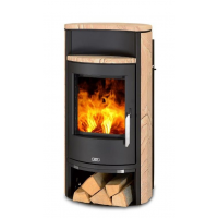 ABX PORI 7 AQUA s teplovodním výměníkem - pískovec (černý plech) vč. Horní desky