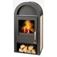 ABX STOCKHOLM 12 s teplovodním výměníkem - keramika (černý plech)