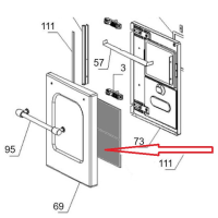 La Nordica - Vnější sklo topeniště Sovrana