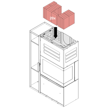 HAAS+SOHN - Akumulační kámen sada - AXON (92 kg)