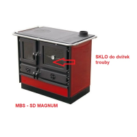 MBS - Backofentürglas I00084 283x373mm, SD MAGNUM / THERMO MAGNUM / THERMO VULKAN PLUS