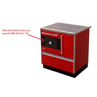 MBS - sklo do dvířek trouby pro sporák ROYAL 720 _ I00027