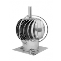 Karl komínová hlavice S 15 výklopná - čtvercová podstava, průměr 200mm