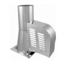 Karl M500 komínový ventilátor, čtvercová podstava, průměr 200mm - nerez