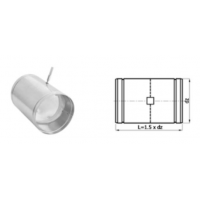 Karl ovládaná klapka se silikonovým těsněním zakončená čtyřhranem, průměr 150mm