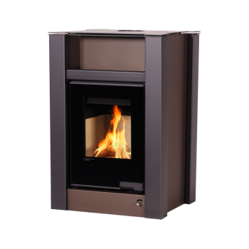 Krbová kamna AQUAFLAM VARIO ® LEND 11kW hnědá - sametová (teplovzdušná verze)