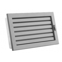 Karl STYLE ventilační mřížka  s uzavíratelnou žaluzií, 450 x 220mm - černá
