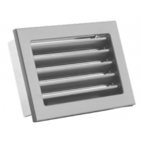 Karl STYLE ventilační mřížka  s pevnou žaluzií, 240 x 170mm - černá