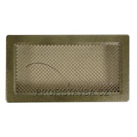 Karl KLASIK ventilační mřížka  bez žaluzie 450 x 123mm - zlatá patina