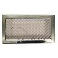 Karl KLASIK ventilační mřížka  bez žaluzie 450 x 123mm - chrom-nikl