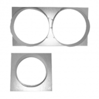 Karl připojení mřížky KLASIK na ohebné potrubí, průměr 100mm, 192 x 123mm