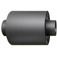 Morafis teplovzdušný výměník 330/350 / 180mm (síla 1,5mm) - černá