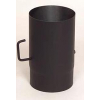 ABX roura s klapkou 0,25m / 130mm (síla 1,5mm) - černá