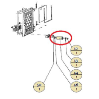 JOTUL - klička F 118 dřevo, šroubek, podložka, matka
