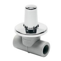 PPR - PODOMÍTKOVÝ VENTIL PŘÍMÝ S KOVOVOU KRYTKOU D 20 - Ekoplastik