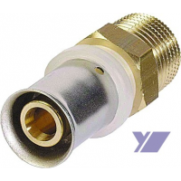 Lisovací přechod s vnějším závitem COMISA, 20 x 1/2